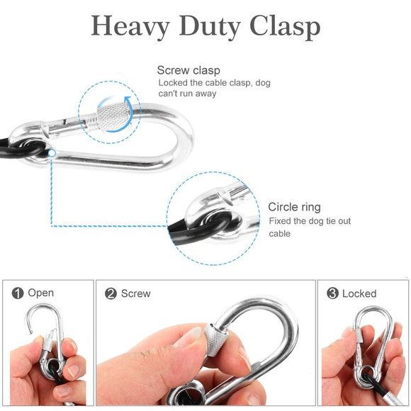 BRAND new sealed Homend Dog Tie Out Cable -100FT - Picture 5 of 9